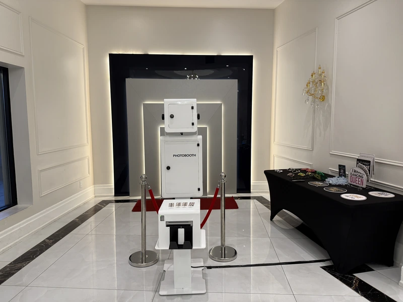 TO Snaps Instant Photo Booth Setup at an Event